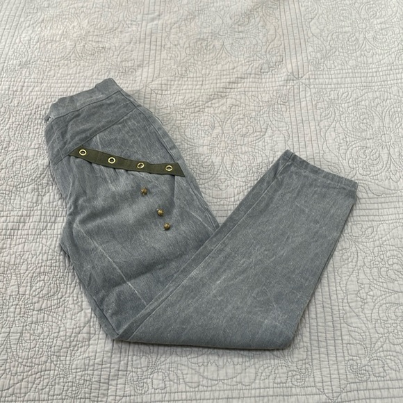 Vera Cristina New York Vintage Gray Denim Jeans Size 6 - Picture 2 of 12